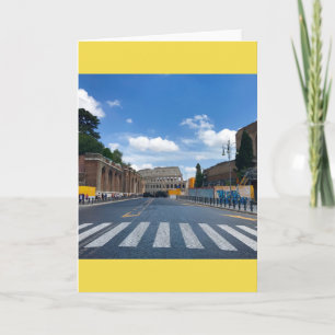 All Roads Lead to Rome Blank Greeting Card