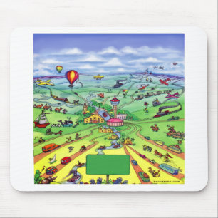 All Roads Lead to San Antonio Texas Mouse Pad