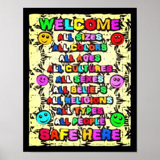 All Safe Here ~ Bright Welcome Poster