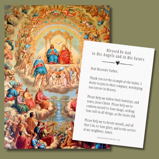 ALL SAINTS DAY PRAYER CELEBRATION HOLY CARDS (Creator Uploaded)