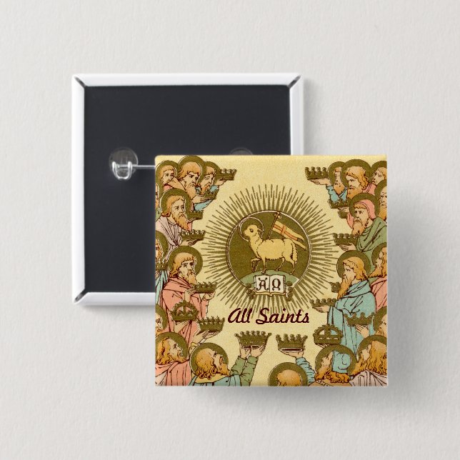 All Saints (RLS 19) 15 Cm Square Badge (Front & Back)