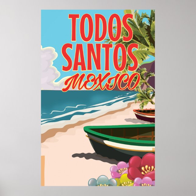 All Santos Mexico travel poster (Front)