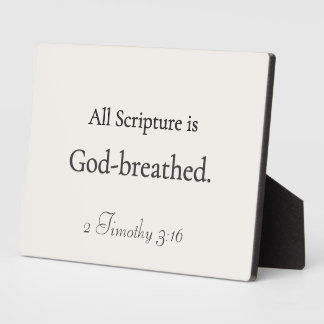 All Scripture is God-breathed — Home Accent Plaque