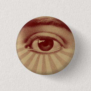 All Seeing Eye 3 Cm Round Badge