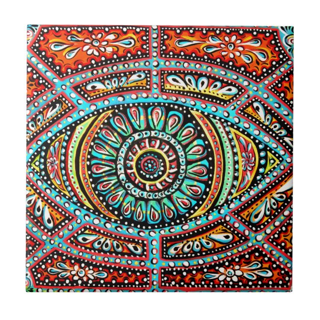 All Seeing Eye Ceramic Tile (Front)