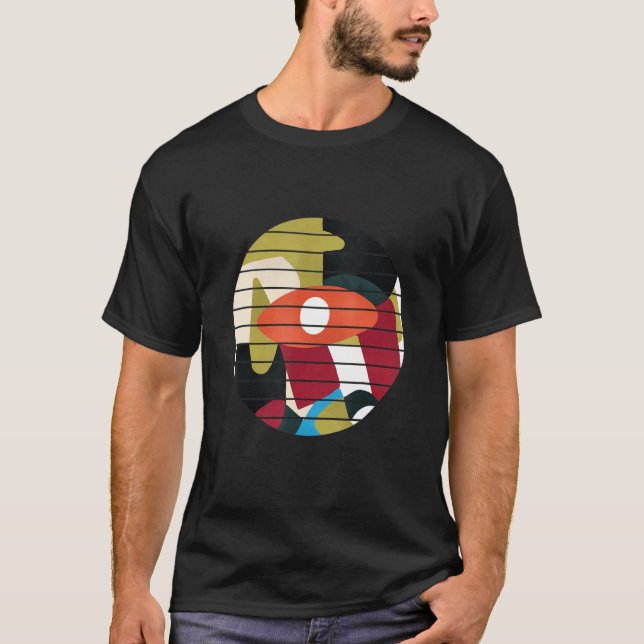 All Seeing Eye  Colourful Abstract Art T-Shirt (Front)