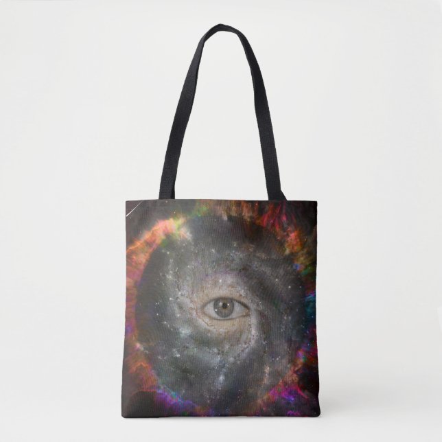 All seeing eye in space tote bag (Front)