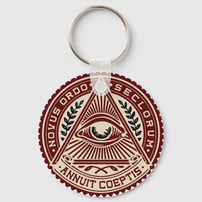 All Seeing Eye Key Ring (Front)