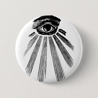 All Seeing Eye Mason 6 Cm Round Badge