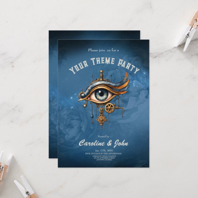 All-Seeing Eye of the Universe  Invitation (Front/Back In Situ)