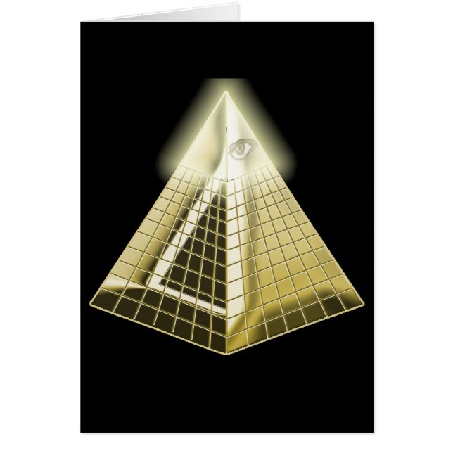 All Seeing Eye Pyramid Card (Front)