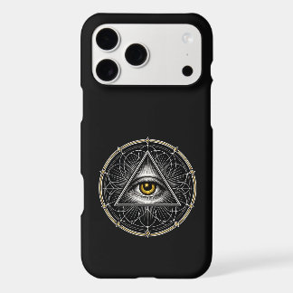 All Seeing Eye Sacred Geometry Black