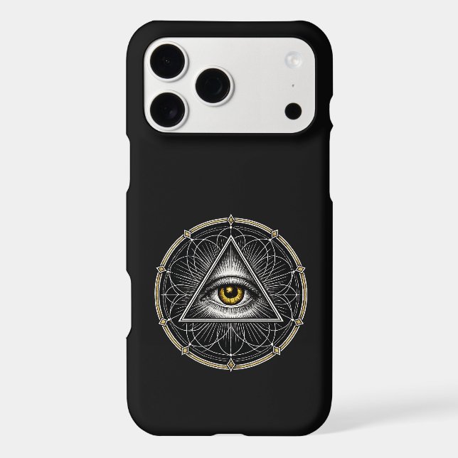 All Seeing Eye Sacred Geometry Black (Back)