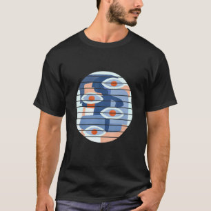All Seeing Eyes Colourful Abstract Art T-Shirt