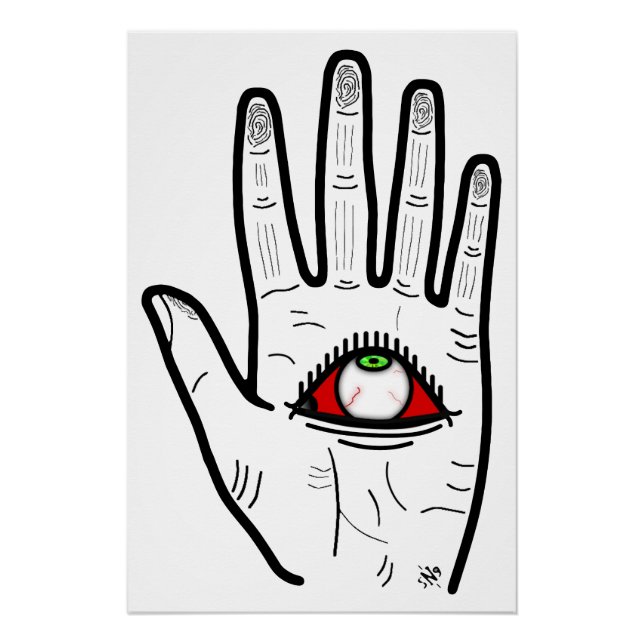 All-Seeing Hand Eye Poster (Front)