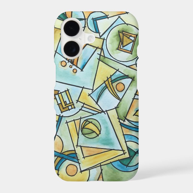 All Shapes And Sizes-Hand Painted Modern Geometric (Back)