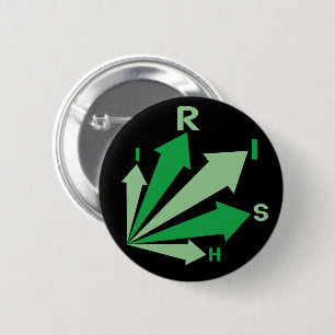 all signs point to IRISH! 6 Cm Round Badge