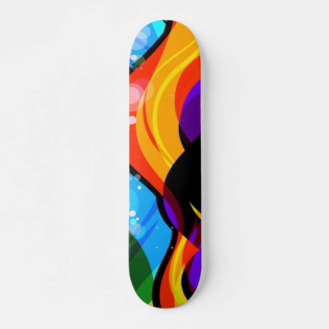 All Sizes and Shapes of Colour Skateboard (Front)
