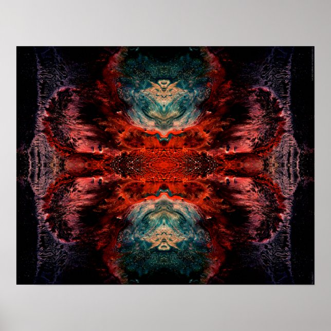 "All Souls 2" Psychedelic Abstract Visionary Art Poster (Front)