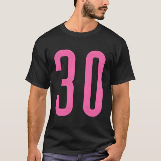 All Sports Fan Favourite Pink Number #30 Jersey T-Shirt