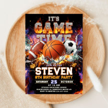All Sports Game Time Birthday Party - Sport