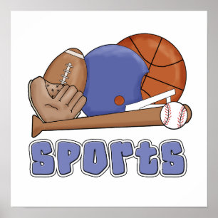 All Sports T-shirts and Gifts Poster
