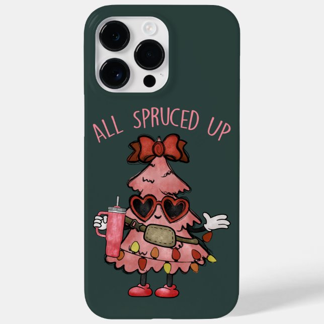All Spruced Up - Funny Bougie Christmas Tree Case-Mate iPhone Case (Back)