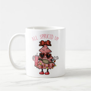 All Spruced Up - Funny Bougie Christmas Tree Coffee Mug