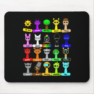 All Sprunki Toys Boys Girls Birthday Decoration Si Mouse Pad