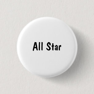 All Star 3 Cm Round Badge