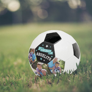 All Star Abuelito Custom Grandpa Photo Soccer Ball