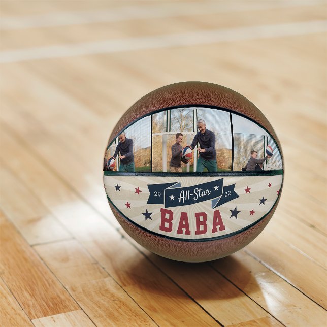 All-Star Baba Custom Photo Grandpa Basketball (Creator Uploaded)
