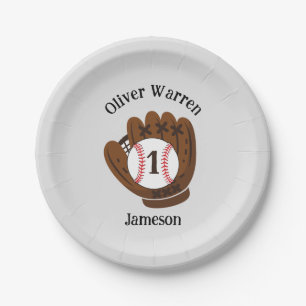 All-Star Baby Boy's 1st Birthday Baby Shower Paper Plate