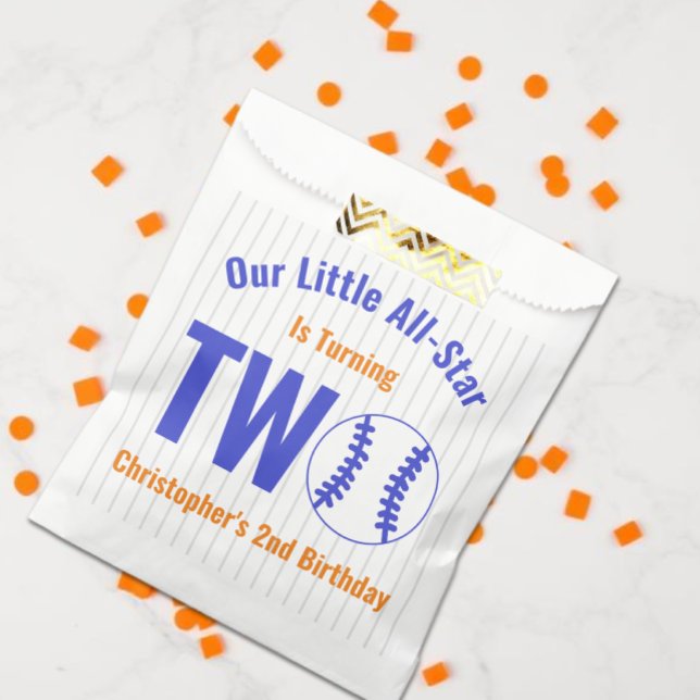 All-Star Baseball 2nd Birthday Favour Bag (Creator Uploaded)