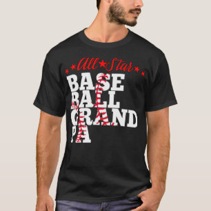 All Star Baseball Grandpa Baseball amrican T-Shirt
