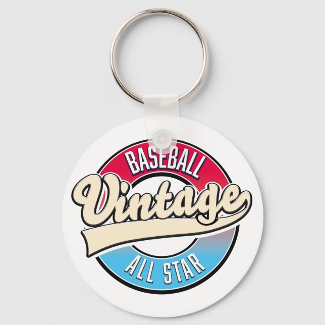 All Star Baseball logo Key Ring (Front)