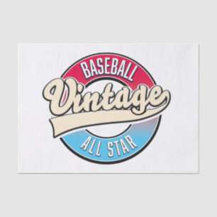 All Star Baseball logo Tissue Paper