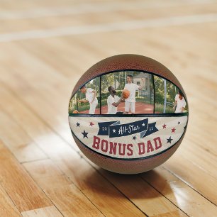 All-Star Bonus Dad Custom Photo Stepdad Basketball
