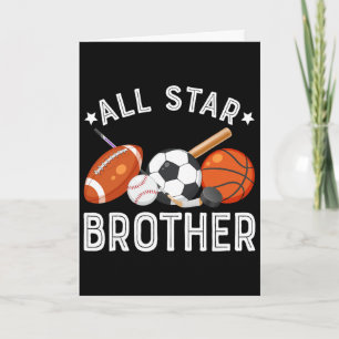 All Star Brother Of The Birthday Boy Basketball So Card