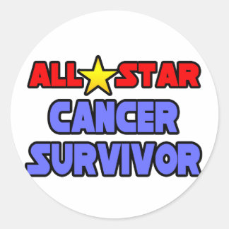 All Star Cancer Survivor Classic Round Sticker