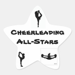 all star cheer star sticker