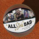 All-Star Dad Father's Day Photo Basketball<br><div class="desc">Introducing the perfect gift for the All-Star Dad – our Personalised Father's Day Keepsake Basketball! Whether you’re celebrating Dad on his special day, or want to give him a memorable reminder of his all-star family, this unique, personalised basketball design is the ideal present. This trendy black & white basketball combines...</div>