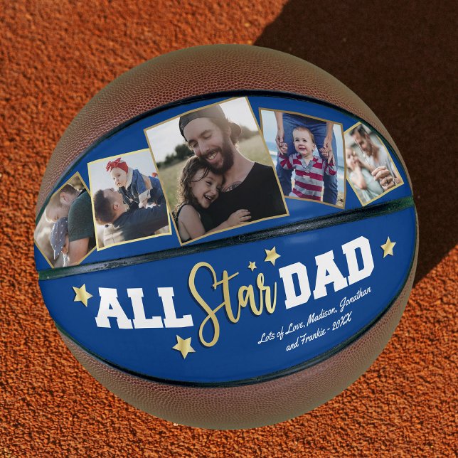 All-Star Dad Father's Day Photo Basketball (Creator Uploaded)