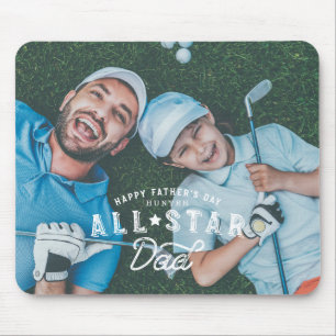 All Star Dad   Happy Father's Day Full Photo Mouse Pad