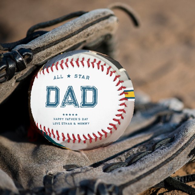 All Star Dad | Happy Father's Day Photo Baseball (Creator Uploaded)