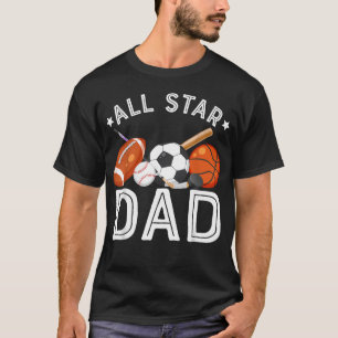 All Star Dad Of The Birthday Boy Basketball T-Shirt