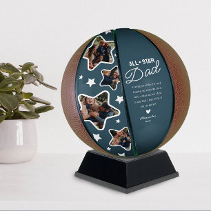 All-Star Dad Photo Collage Basketball Gift
