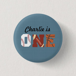 All-Star First Birthday Button