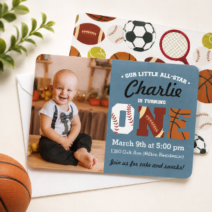 All-Star First Birthday Invitation
