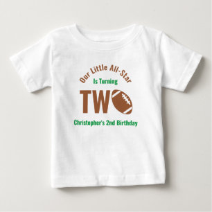 All-Star Football 2nd Birthday Baby T-Shirt